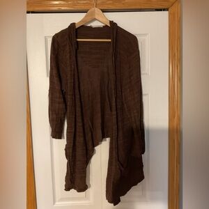 Maurices Brown Lightweight High Low Cardigan Size 1